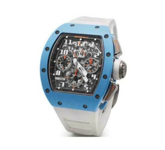 RICHARD MILLE FELIPE MASSA LAST EDITION 50MM x 43MM x 16MM TITANIUM & BLUE CERAMIC MEN'S WATCH