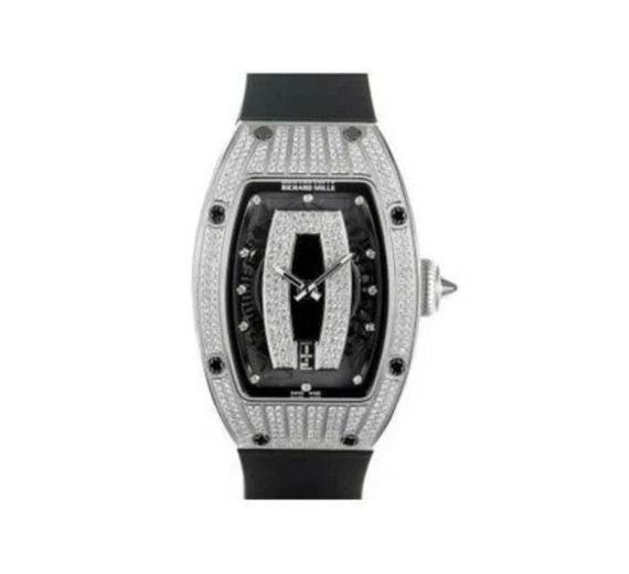 RICHARD MILLE MID SET DIAMONDS 18KT WHITE GOLD 45MM X 31MM LADIES WATCH