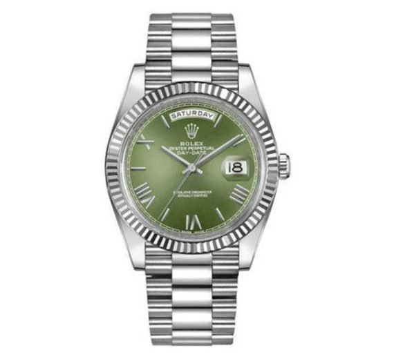 Rolex Day-Date 40 Green Dial White Gold 228239