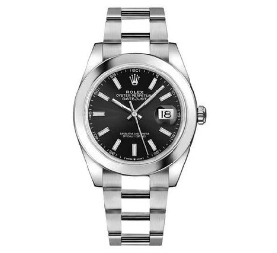 Rolex Datejust 41 Black Dial Steel Men's Watch 126300-0011