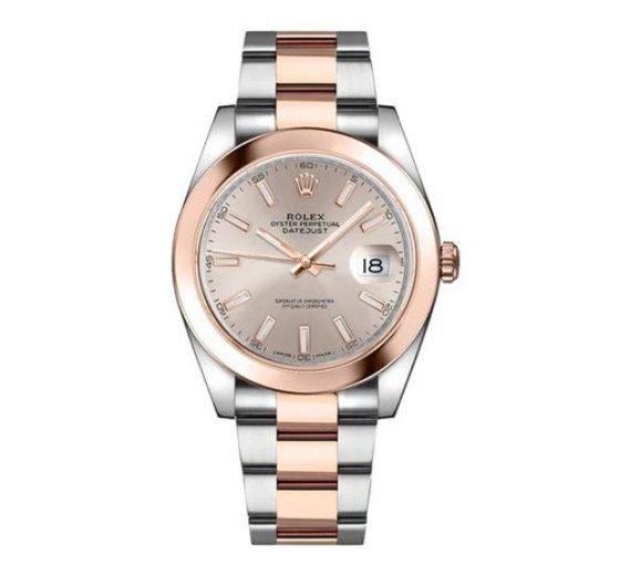 Rolex Datejust 41 Sundust Everose Rolesor Men's Watch 126301-0009