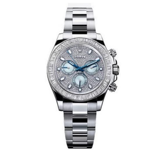 Rolex Cosmograph Daytona Platinum Diamond Index Dial 116576TBR