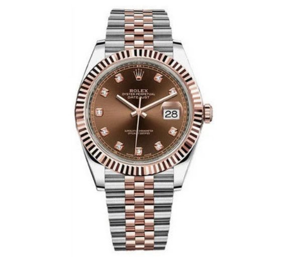 ROLEX DATEJUST 18KT YELLOW GOLD 41MM MEN'S WATCH