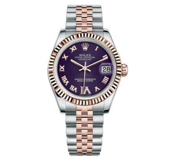 Rolex Datejust 31 Purple Dial Watch 178271