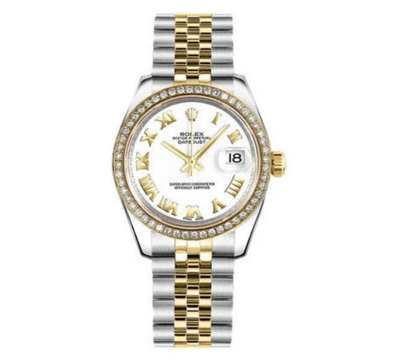 Rolex Datejust 31 White Roman Numeral Dial Watch 178383