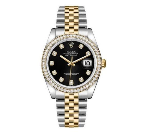 Rolex Datejust 36 Black Diamond Watch 116243-0016