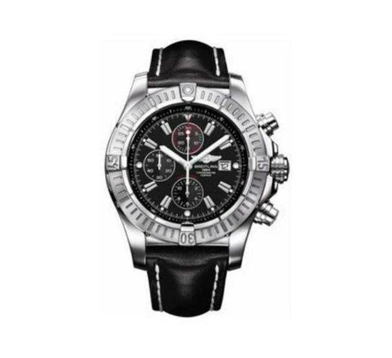 BREITLING SUPEROCEAN 42 AUTOMATIC ORANGE DIAL STAINLESS STEEL MEN'S WATCH REF. A17366D7101A1