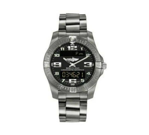 BREITLING PROFESSIONAL AEROSPACE EVO TITANIUM 43MM BLUE DIAL MEN'S WATCH