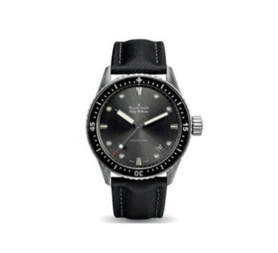 BLANCPAIN FIFTY FATHOMS BATHYSCAPHE STEEL AUTOMATIC MEN'S WATCH REF. 5000B-1110-B52A