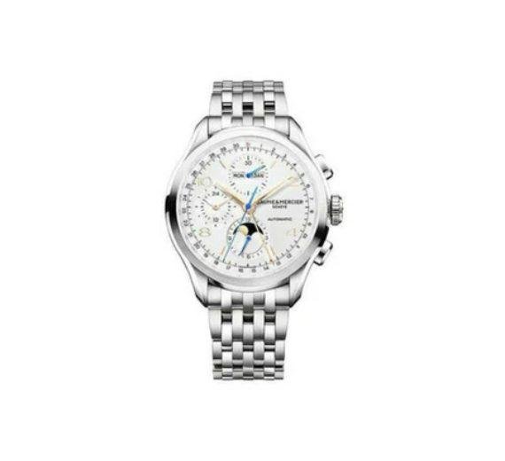 BAUME & MERCIER CLIFTON CORE CHRONO 43MM STAINLESS STEEL MEN'S WATCH