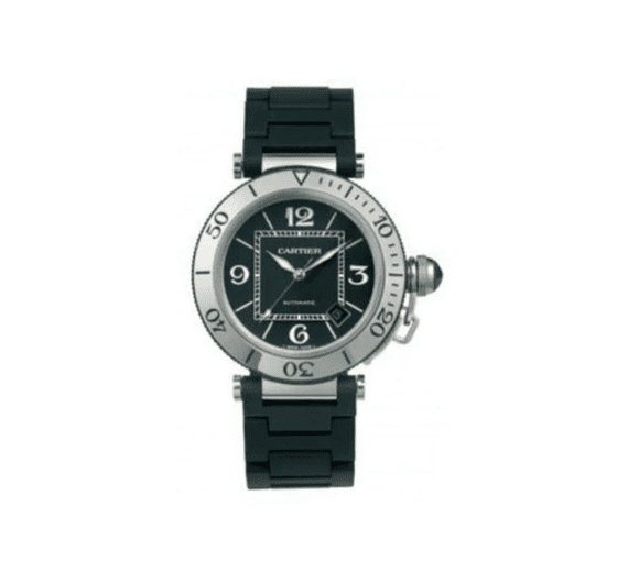 CARTIER PASHA STAINLESS STEEL 40.5MM MEN'S WATCH