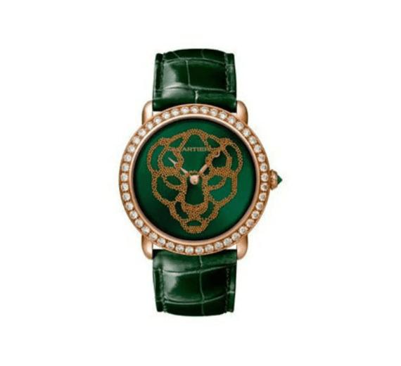 CARTIER REVELATION D'UNE PANTHERE 37MM 18KT ROSE GOLD WITH DIAMONDS UNISEX WATCH