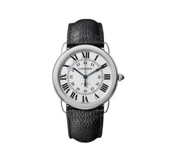 CARTIER RONDO SOLO DE CARTIER STAINLESS STEEL 36MM MEN'S WATCH