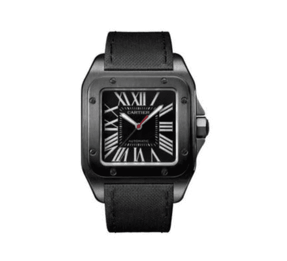 CARTIER SANTOS 100 51.1MM X 41.3MM STAINLESS STEEL & ADLC MEN'S WATCH