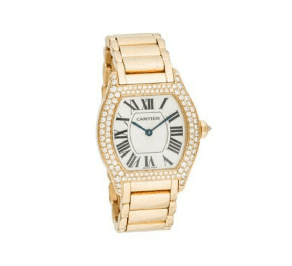 CARTIER TORTUE 28.5MM 18KT YELLOW GOLD LADIES WATCH