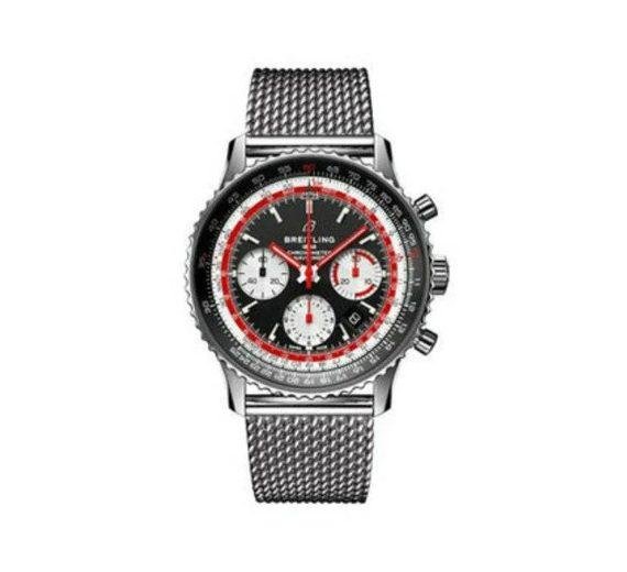 BREITLING NAVITIMER 1 B01 CHRONOGRAPH 43MM STAINLESS STEEL MEN'S WATCH SPECIAL EDITION REF. AB01211B1B1A