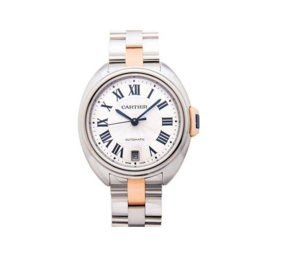 CARTIER CLE DE CARTIER STAINLESS STEEL 35MM LADIES WATCH