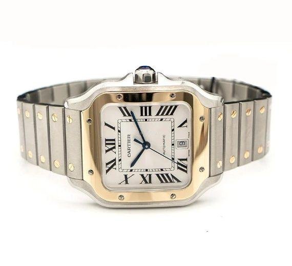 CARTIER SANTOS DE CARTIER STAINLESS STEEL 39.8MM MEN'S WATCH